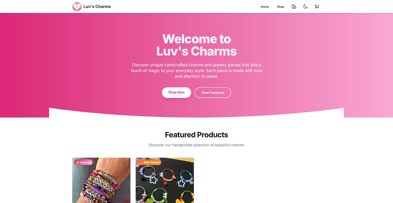 Luv Charms E-commerce