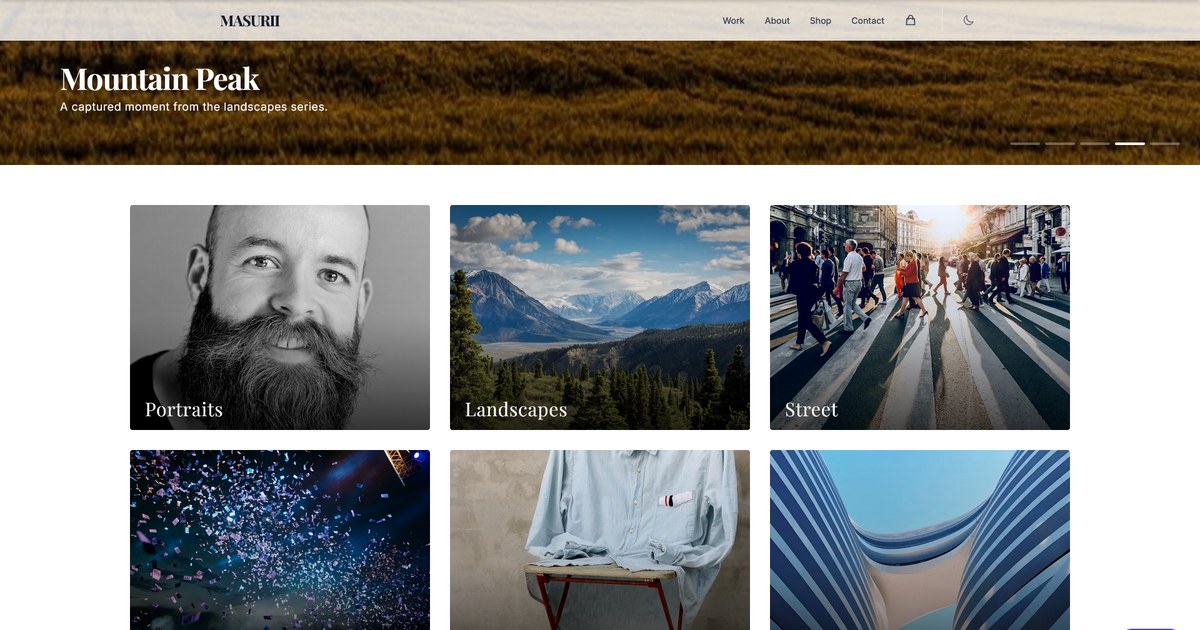 Photography Portfolio Template
